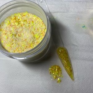 Yellow and gold acrylic powder